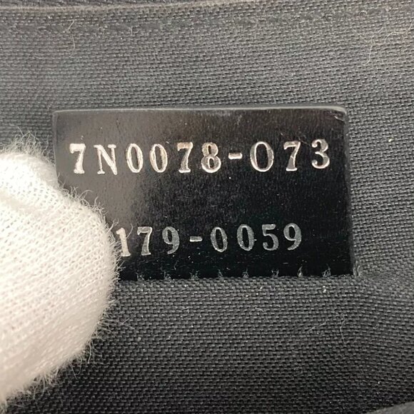 FENDI 7N0078 monster pouch bag Clutch bag Leather Black/yellow - Picture 2 of 15